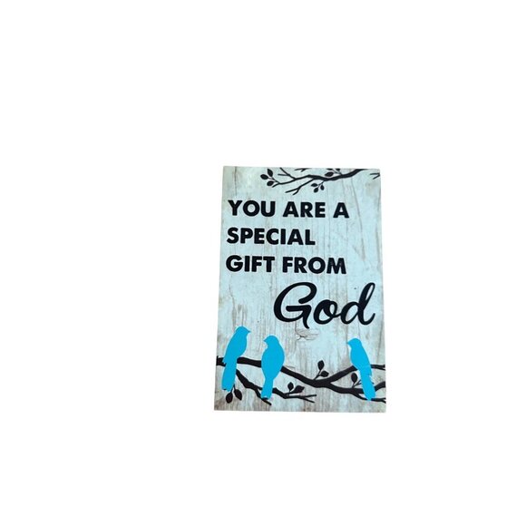 Ganz Inspirational Wall Plaque "You Are A Special Gift From God" With Bluebirds - Picture 2 of 7